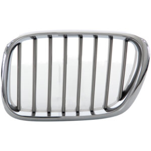 GRILLE CAPOT AVG BMW X5  00 => 09/02 = CONTOURCHROME LAMES TITANE ***