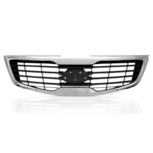 GRILLE KIA SPORTAGE 09/10 => GRIS/ARGENT - MOULURE CHROMEE