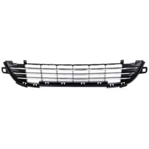 GRILLE INF PC AV PEUGEOT 207 07/09 => FXT NOIR JONC CHROME = 7422C4