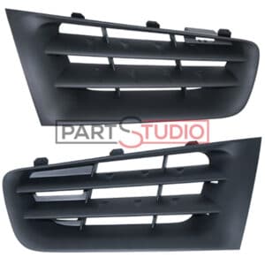 KIT GRILLES PC AV SUP RENAULT MEGANE 06 => 08 = NOIRE = 7701476893