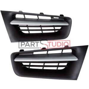 KIT GRILLES PC AV SUP RENAULT MEGANE 06 => 08 = CHROMEE = 7701478057