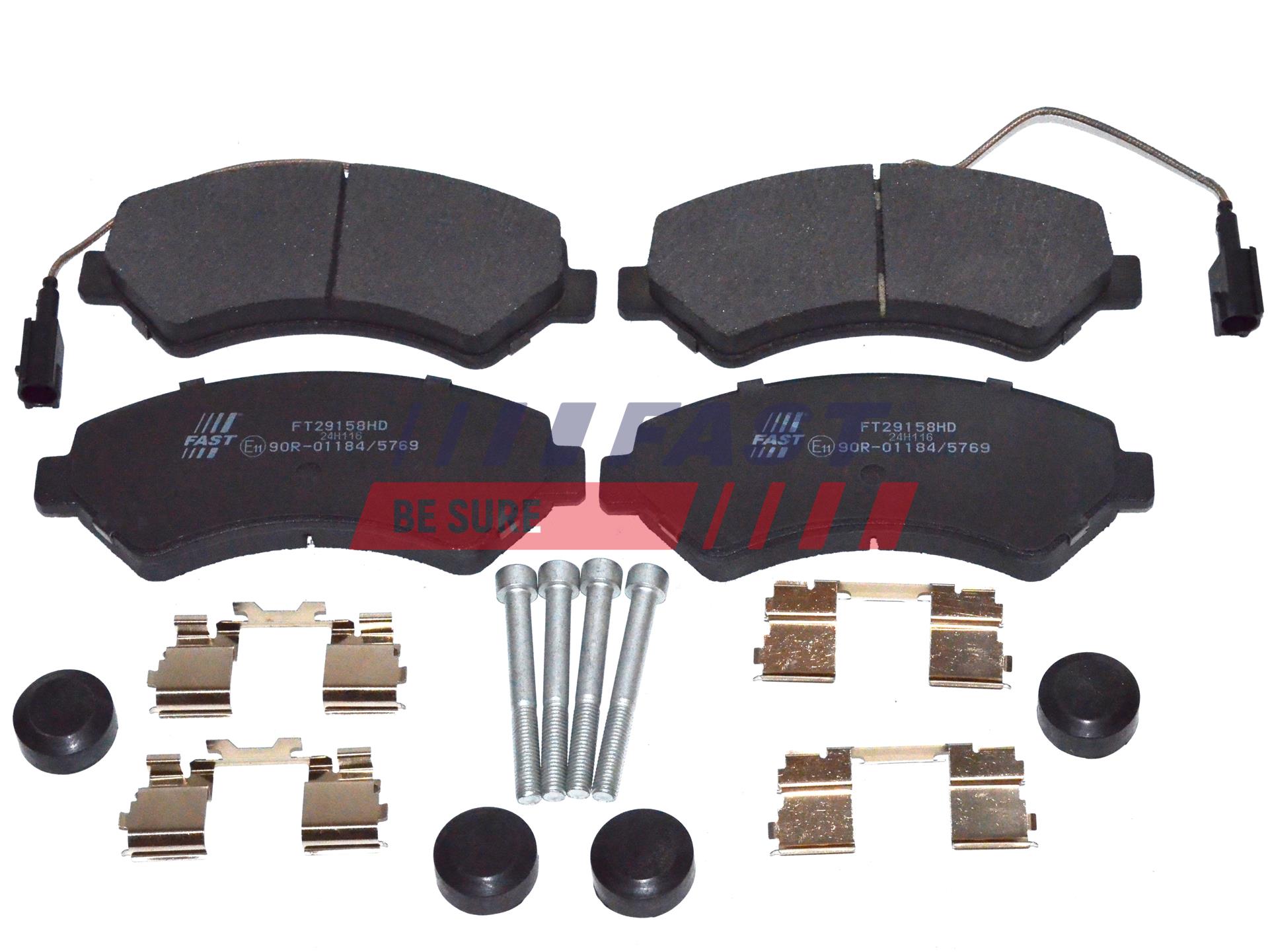 Plaquettes de frein Fiat Ducato avant 17Q heavy spring 74MM (2006-2011) - Réf. FT29158HD