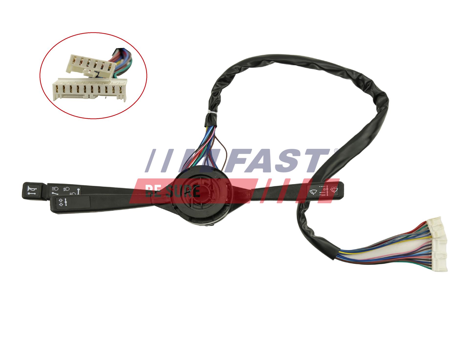 COMMUTATEUR DE COLONNE DE DIRECTION IVECO DAILY 90> 96> 6-PIN + 10-PIN