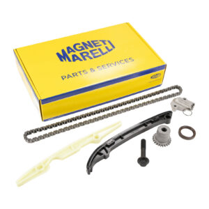 Kit chaîne de distribution avec pignon et tendeur Magneti Marelli - Réf. 55258509 - Pièce adaptable