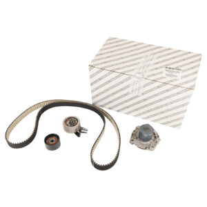 Kit de courroie de distribution avec pompe a eau d'origine avec courroie longue - Réf. 6000629056 - Pièce origine
