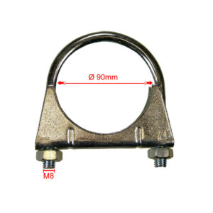 Collier d'echappement M 8 O 90 mm - Réf. 911-990 - Pièce origine
