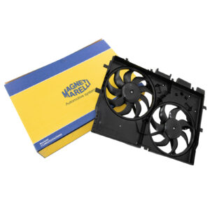 Ventilateur de radiateur double cadre de ventilateur + climatisation (300-300Wat Magneti Marelli - Réf. 1399670080 - Pièce adaptable
