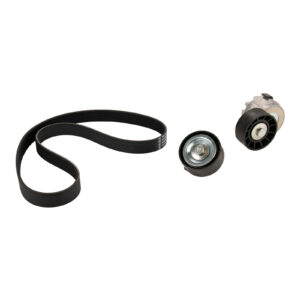 Jeu de courroies plates DAYCO comprenant poulie de renvoi, tendeur et courroie t - Réf. 500388408 - Pièce adaptable