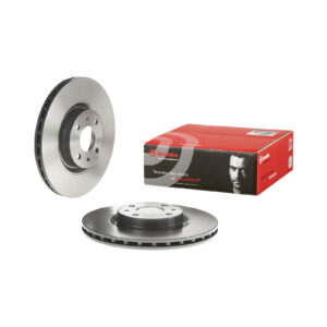 Disque de frein avant revêtu et ventilé Brembo 284 - Réf. 46455892 - Pièce adaptable