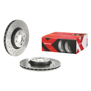 Disque de frein avant revêtu et ventilé Brembo 284 Xtra Line - Réf. 46455892 - Pièce adaptable
