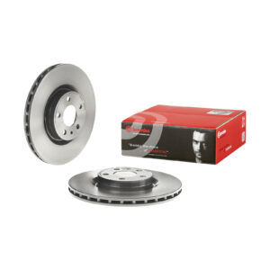 Disque de frein avant enduit ventilé Brembo 284.0 jante 5 trous - Réf. 51937217 - Pièce adaptable