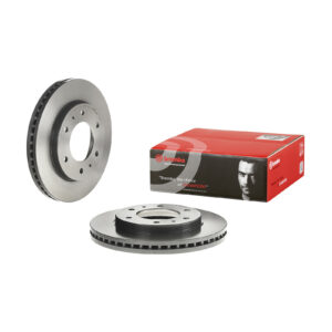 Disque de frein avant ventilé, revêtu Brembo - Réf. 6000611049 - Pièce adaptable