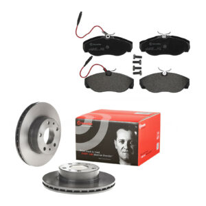 Kit de disques de frein avec plaquettes de frein avant BREMBO - Réf. 4190017 - Pièce adaptable