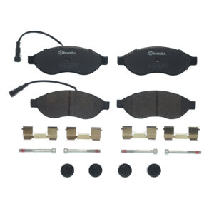 Plaquettes de frein avant avec 2x contact d'avertissement d'usure et avec access Brembo - Réf. 77366019 - Pièce adaptable