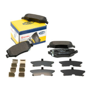 Plaquettes de frein arrière avec contact d'usure Magneti Marelli - Réf. K68003776AA - Pièce adaptable