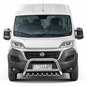 Barre de protection avant STEELER avec grille et kit de montage en acier inoxyda - Réf. DBJ-R0070-00 - Pièce adaptable