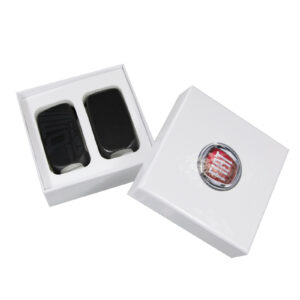 Jeu de cache-clés noir mat avec logo Tipo - Réf. 50927701 - Pièce origine