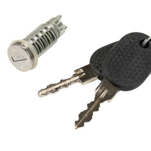 Cylindre de fermeture de porte avec 2 clés Miraglio - Réf. 80/1018F - Pièce adaptable