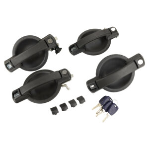 Jeu de poignées de porte 4x poignées de porte avec clé Miraglio - Réf. 85/115 - Pièce adaptable