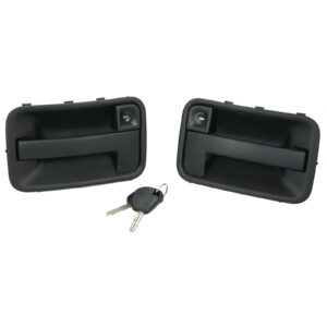 Ensemble de poignee de porte avant gauche et droite avec cle Miraglio - Réf. 80/505B - Pièce adaptable