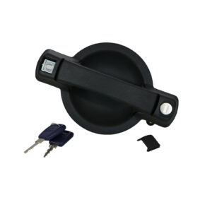 Poignée de porte coulissante droite noire Miraglio - Réf. 735309961 - Pièce adaptable