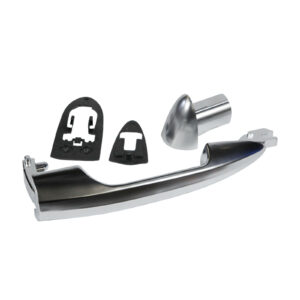 Poignée de porte avant droite en plastique aspect aluminium Miraglio - Réf. 156099954 - Pièce adaptable