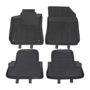 Jeu de tapis de sol 4 pièces PSA OE (1609853080) caoutchouc noir - Réf. 1609853080 - Pièce origine
