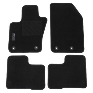 Lot de 4 tapis de sol en velours noir - Réf. 71807502 - Pièce origine