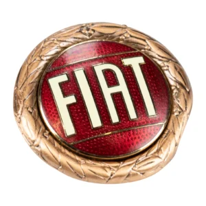 Emblem Fiat Round Screwed Bronze - Réf. 9140030OE - Pièce Origine FCA