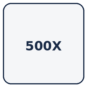 500X