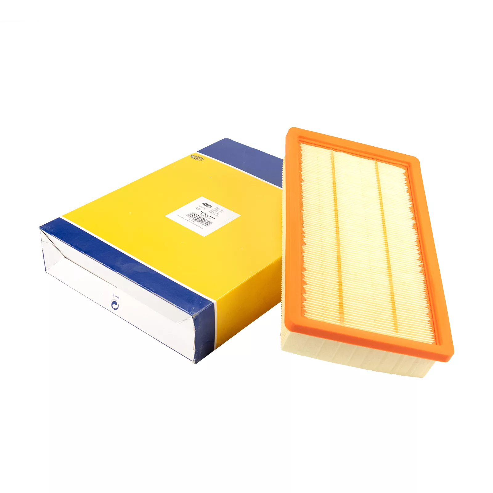 Cartouche de filtre à air carrée Magneti Marelli L=280 W=158 H=49 mm Magneti Marelli — Réf. 1890074MM