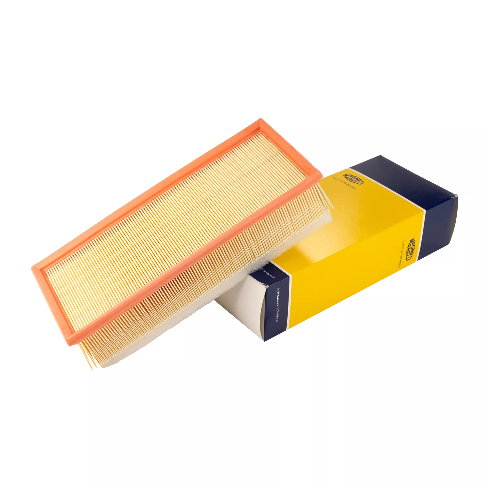 Cartouche de filtre à air carrée Magneti Marelli L=147 L=345 H=85 mm Magneti Marelli — Réf. 1890166MM