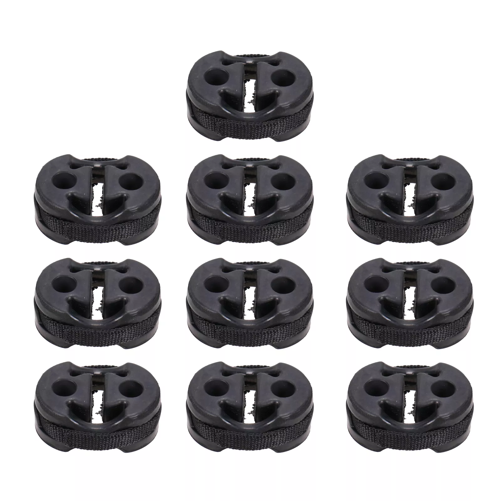 10 pieces de caoutchouc d'echappement arriere et central — Réf. 2430065