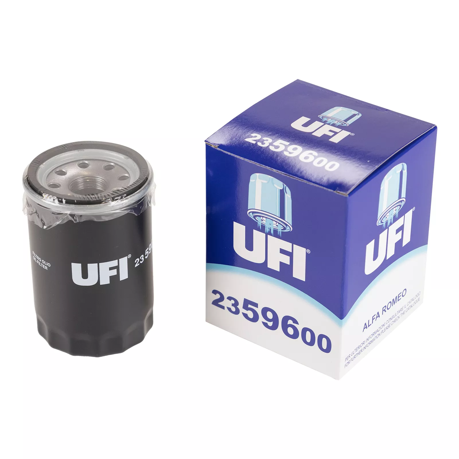 Cartouche de filtre a huile D1=66 D2=54 D3= 62 M20 X 1,5 H=105 mm UFI UFI — Réf. 2630044UFI