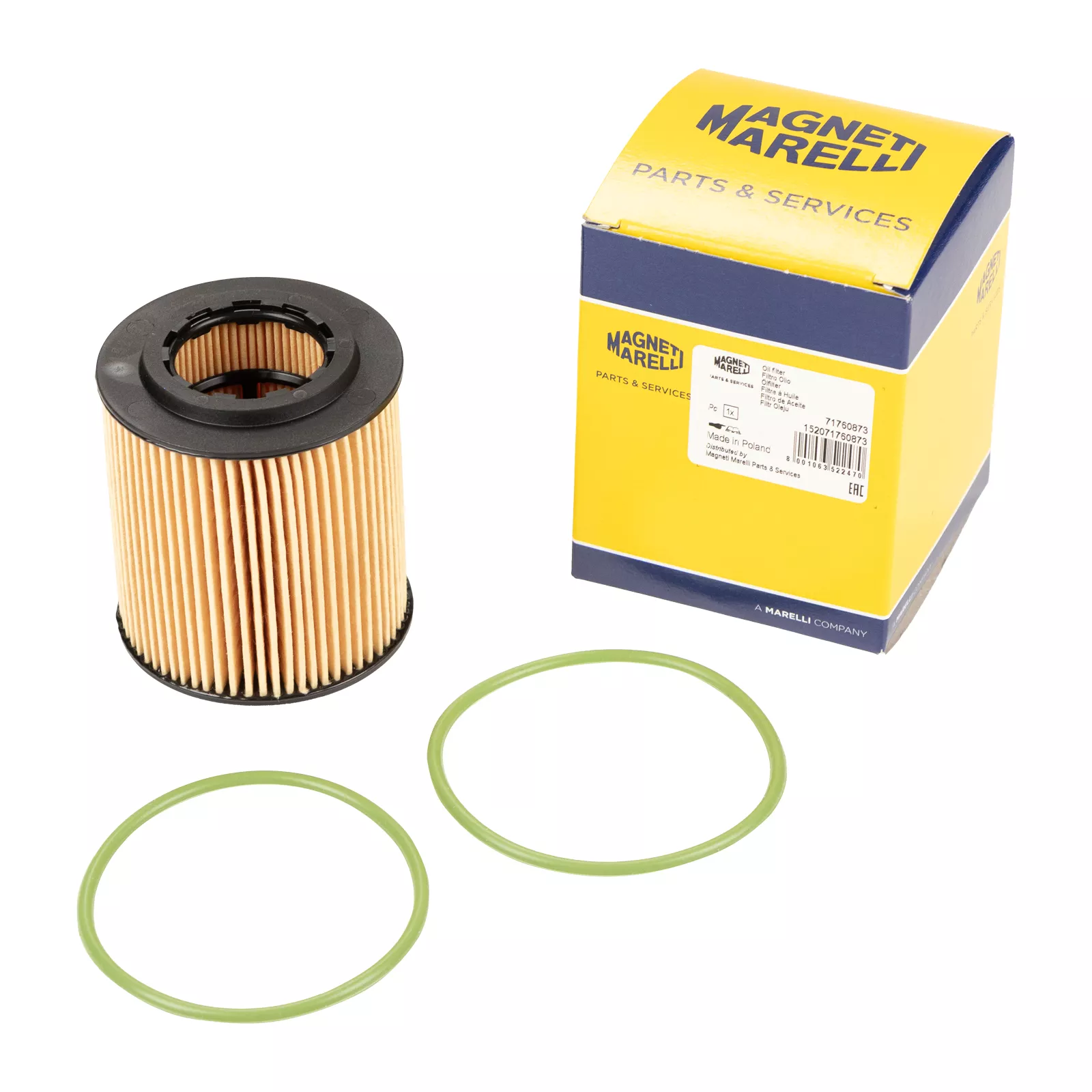Cartouche de filtre à huile système Magneti Marelli Mann & Hu — Réf. 2632004MM