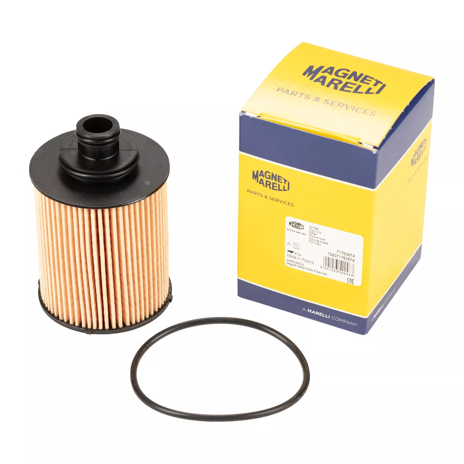 Cartouche de filtre à huile Magneti Marelli pour système de filtre UFI — Réf. 2632026MM