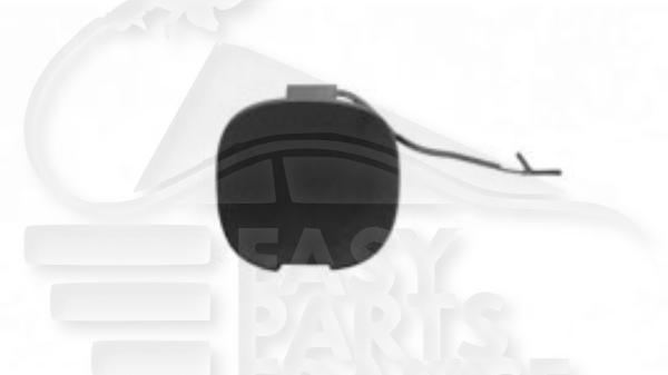 Cache crochet de pare-chocs arrière à peindre Fiat 500 L — Réf. 0000735564803