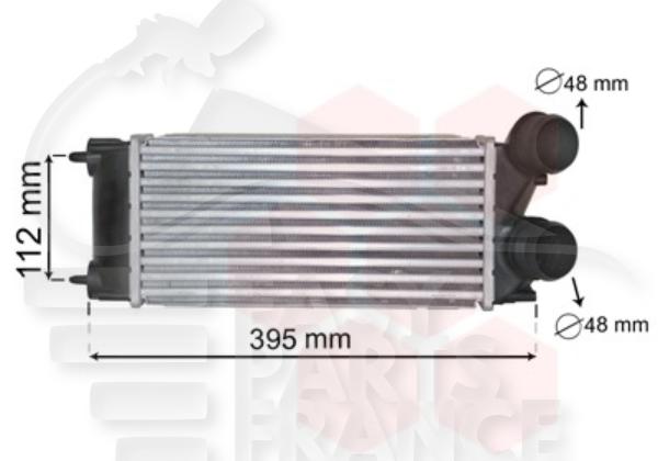 Echangeur 1.6 hdi 300 x 150 x 80 Citroen Ciroen Berlingo — Réf. 0384N9