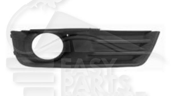 Grille de pare-chocs avant gauche conducteur noire avec emplacement antibrouillard Ford C Max — Réf. 1300404