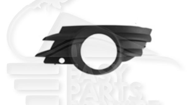 Grille de pare-chocs avant droit passager avec emplacement antibrouillard noire Opel Meriva — Réf. 13217350