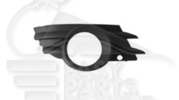 Grille de pare-chocs avant gauche conducteur avec emplacement antibrouillard noire Opel Meriva — Réf. 13217351