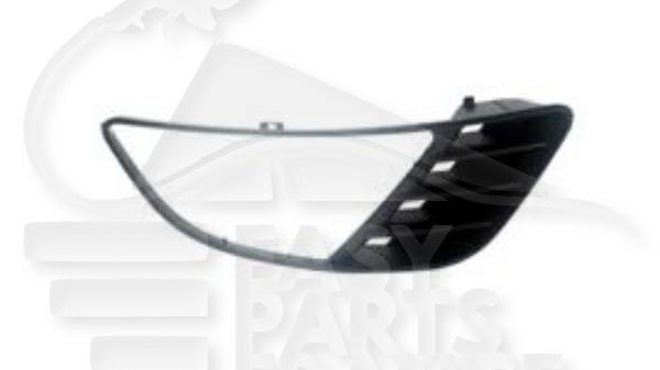 Grille de pare-chocs avant droit passager avec emplacement antibrouillard noire Ford Fiesta 6 — Réf. 1324068