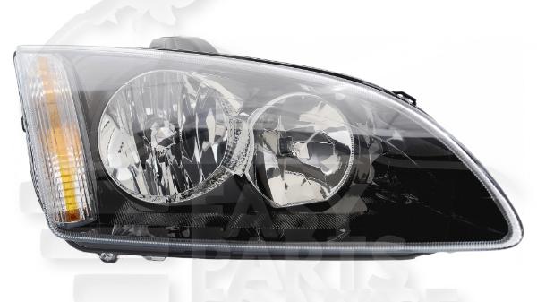 Optique avant droit passager H1+H7 électrique sans moteur f / noir Ford Focus — Réf. 1480985