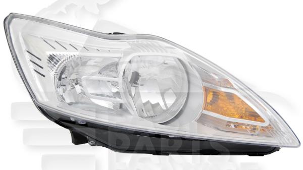 Optique avant droit passager H1+H7 électrique avec moteur f / chromé Ford Focus — Réf. 1521191