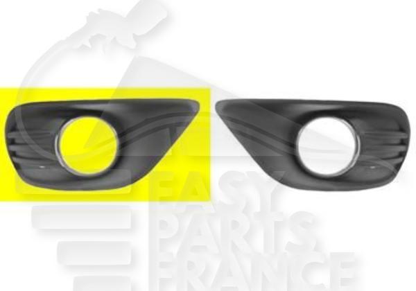 Grille de pare-chocs avant droit passager avec emplacement antibrouillard noire Ford Focus — Réf. 1528560