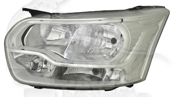 Optique avant gauche conducteur H7+H15+H1 électrique avec moteur & feu de jour Led Ford Transit — Réf. 1877021
