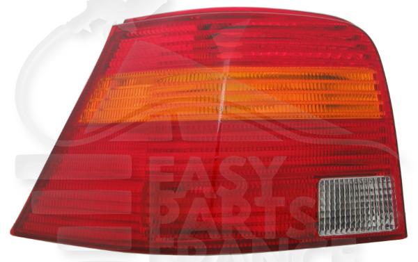Feu arrière gauche conducteur or / rouge - 3 / 5 portes Volkswagen Golf/4 — Réf. 1J6945095Q
