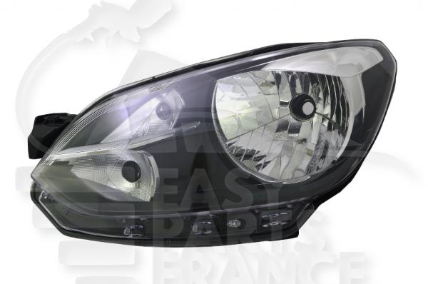 Optique avant gauche conducteur H4 électrique avec moteur f / noir- bord noir Volkswagen Up — Réf. 1S1941015M