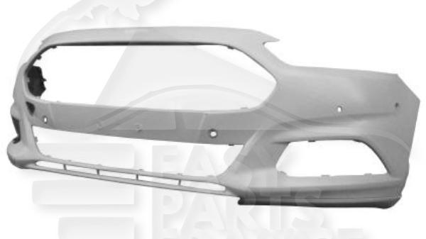 Pare-chocs avant à peindre avec 6 trous pour capteurs avec marques de coupe pour lave-lampe - avec spoiler Ford Capteurs A/Marques De Coupe Pour Lave-Lampe - A/Spoiler Pour Ford Mondeo — Réf. 2011325
