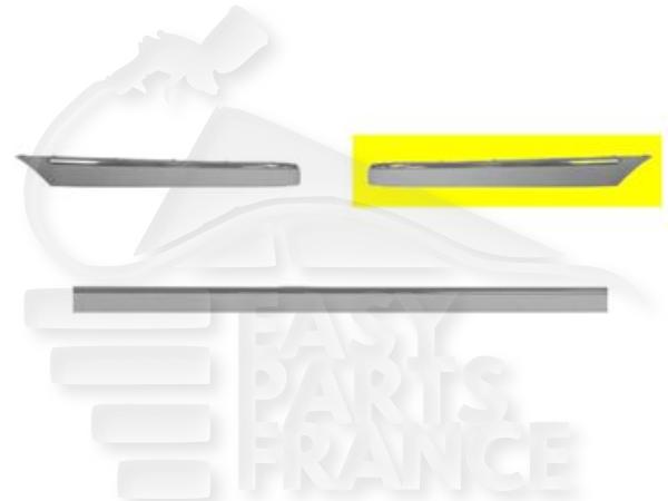 Moulure de pare-chocs arrière droit passager sans packcontrol Mercedes Classe C W203 — Réf. 2038852621